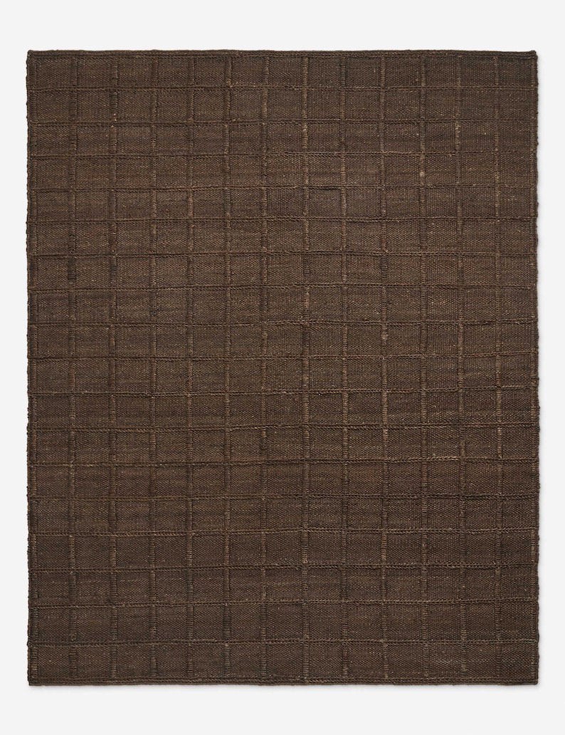 Handwoven Jute Rug 150 x 240cm | Chocolate Brown, Huis en Inrichting, Ophalen, 100 tot 150 cm, Bruin, Rechthoekig
