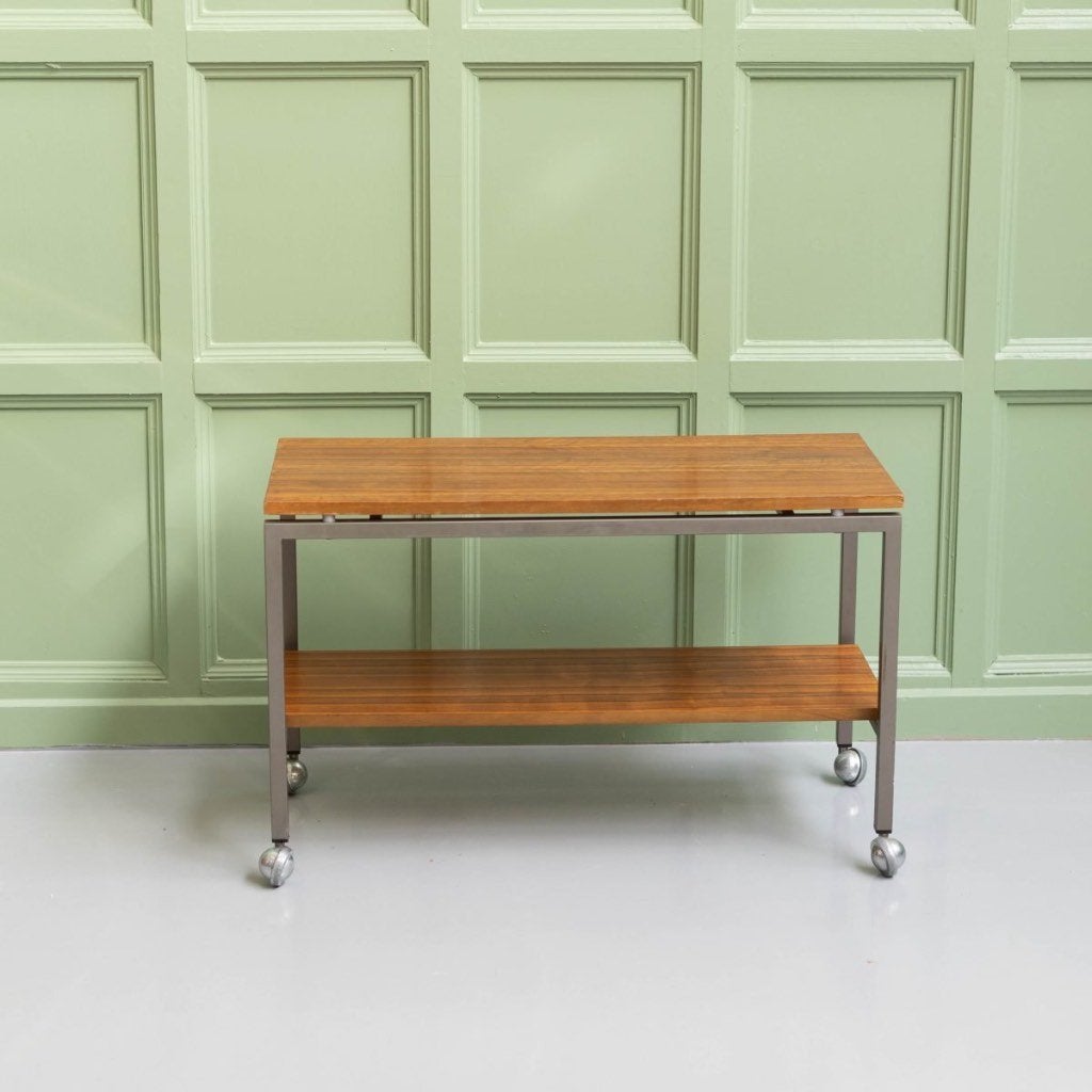 Vintage Audio Trolley/Serveerwagen jaren 60/70, Ophalen of Verzenden, Huis en Inrichting