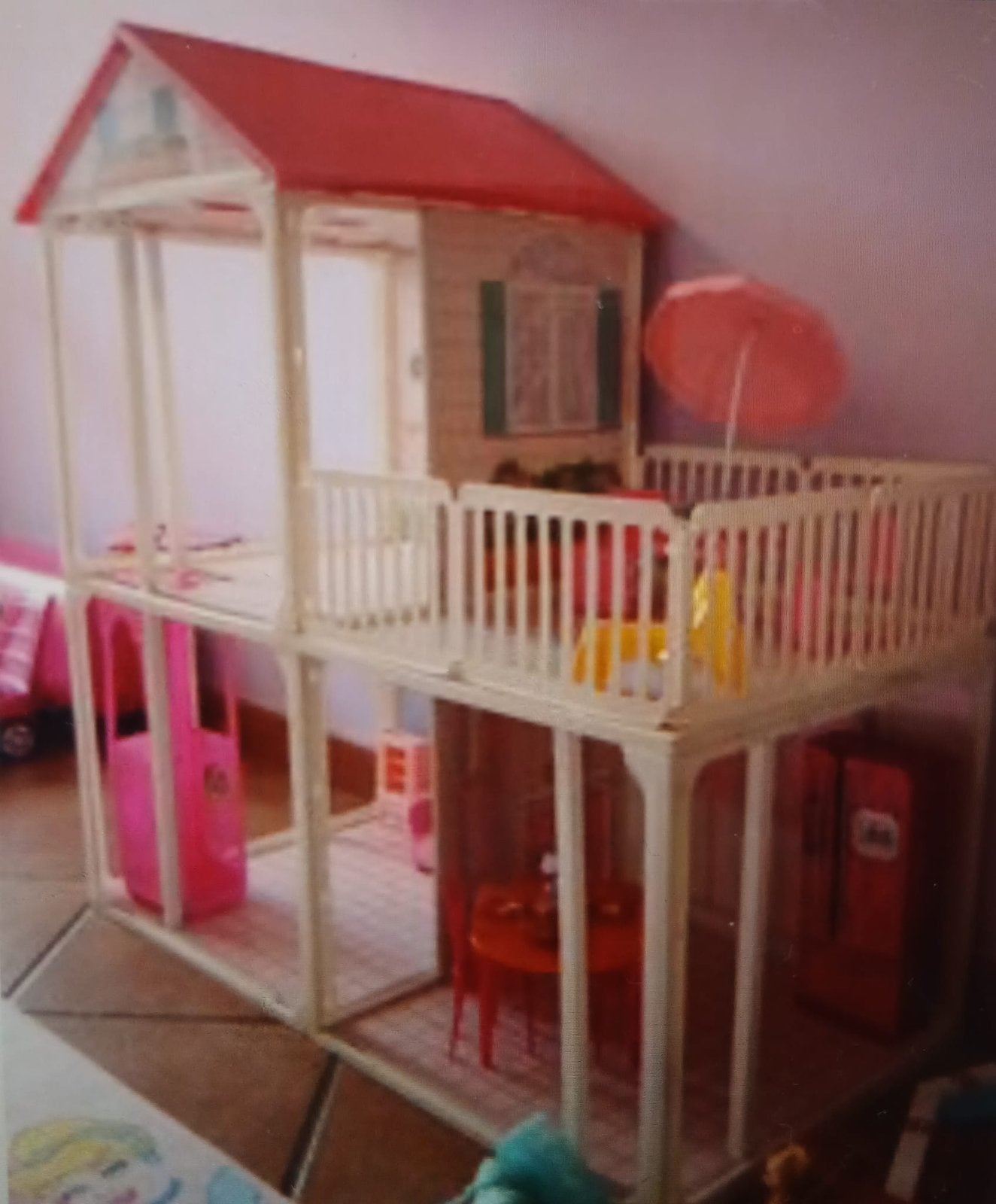 Vintage Barbie Dreamhouse jaren 80, Verzamelen, Ophalen of Verzenden, Gebruikt, Poppenhuis