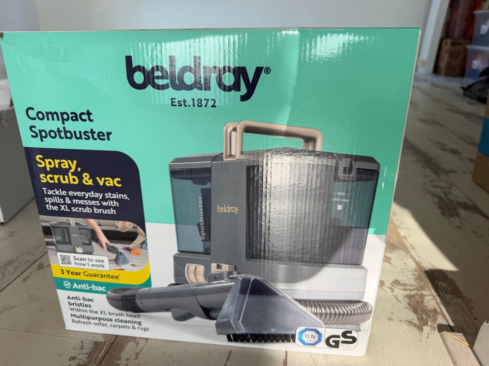 Beldray Compact Spotbuster - Spray, Scrub & Vac, Ophalen, Overige merken, Nieuw, Vloerreiniger