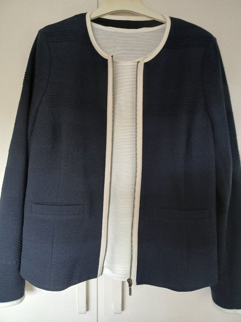 Dames pakje, donk.blauw, maat 40, Maat 38/40 (M), Kostuum of Pak, Verzenden, Blauw