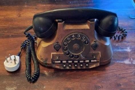 Vintage Telefoon met Draaischijf - Jaren '60/'70, Telecommunicatie, Vaste telefoons | Niet Draadloos, Ophalen of Verzenden, Gebruikt