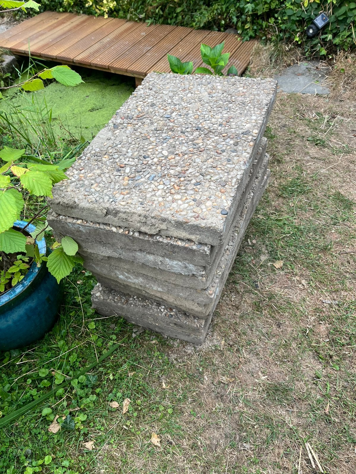 Grindtegels, Ophalen, Zo goed als nieuw, Beton, Terrastegels