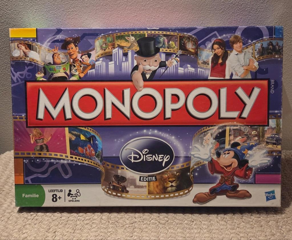 Monopoly Disney editie - compleet, Hobby en Vrije tijd, Gezelschapsspellen | Bordspellen, Verzenden, Zo goed als nieuw