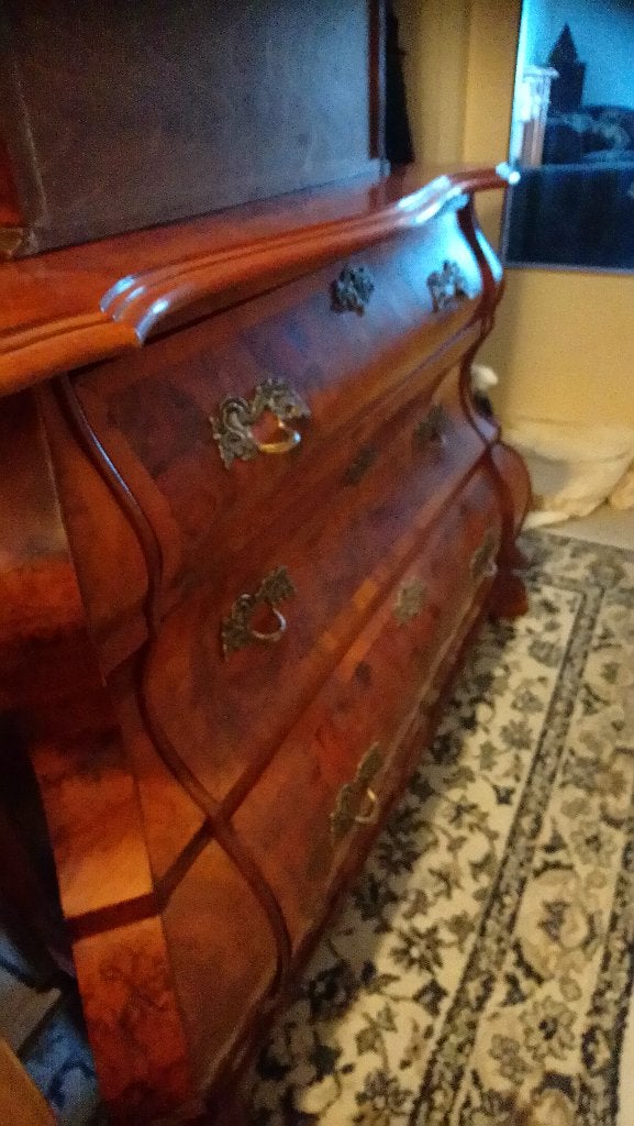 TE KOOP WORTELNOTEN DRESSOIR, Ophalen, KLASSIEK, 50 tot 100 cm, Zo goed als nieuw