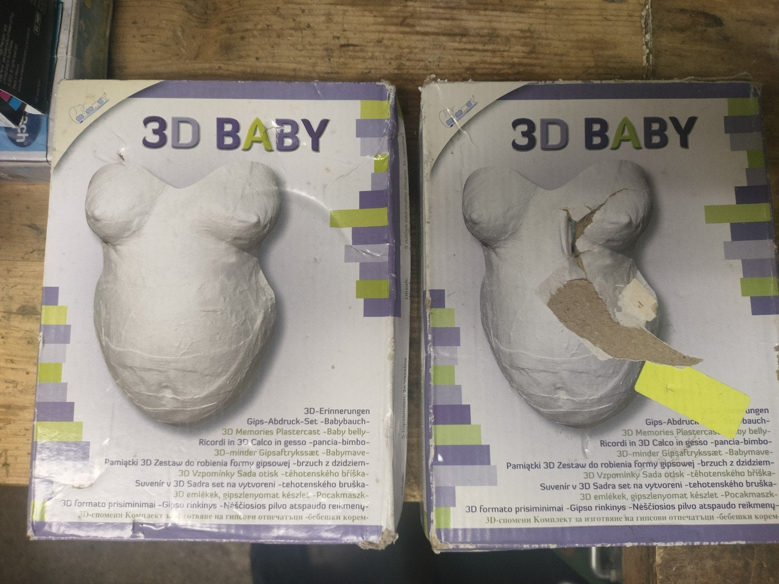 gipsbuik - 3d baby, Ophalen of Verzenden, Nieuw, Geboortebord