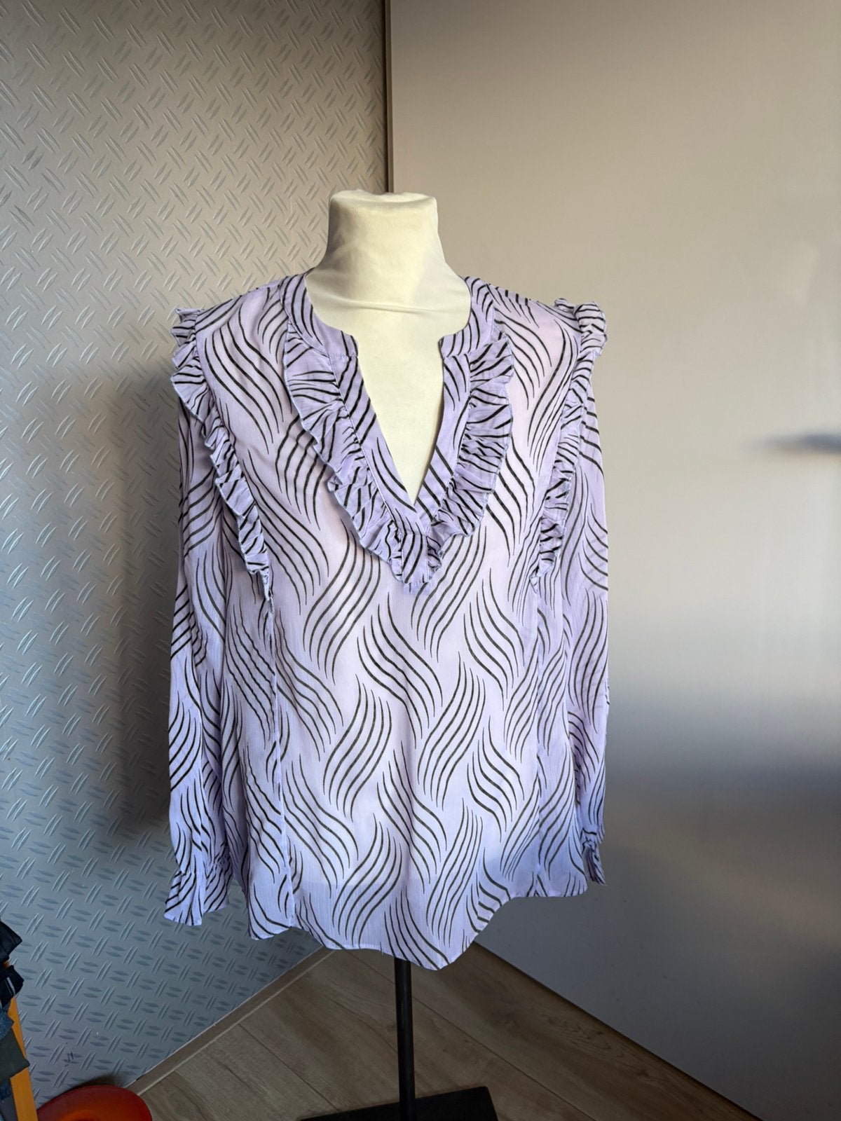Ms mode blouse tuniek 44, Kleding | Dames, Ophalen of Verzenden, Zo goed als nieuw, Maat 42/44 (L), Paars