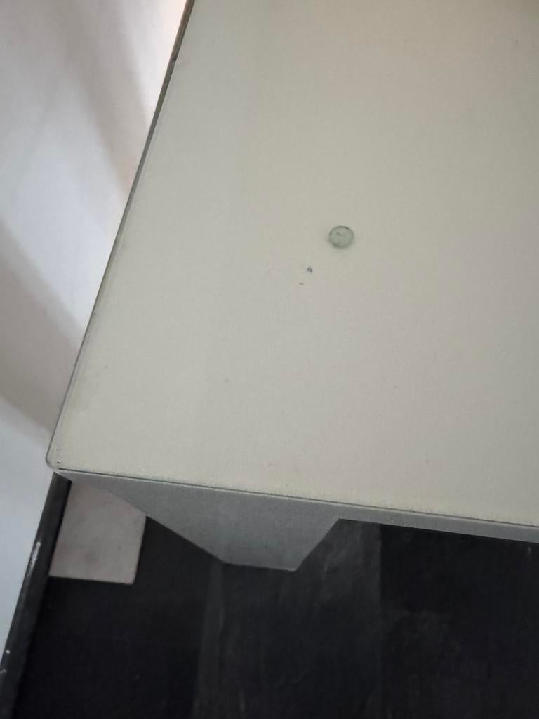 Tafel met glasplaat, Ophalen, 50 tot 100 cm, Zo goed als nieuw, 150 tot 200 cm