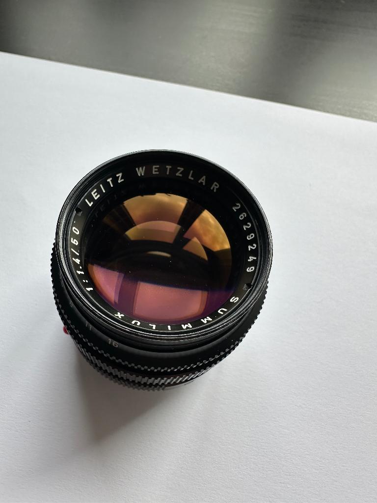 Leica Summilux-M 50mm 1.4 Perfecte staat, Ophalen of Verzenden, Zo goed als nieuw, Standaardlens