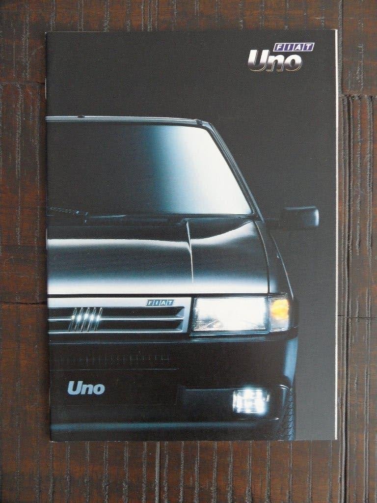 Autofolder : Fiat Uno  1991, Ophalen of Verzenden, Nieuw, Overige merken