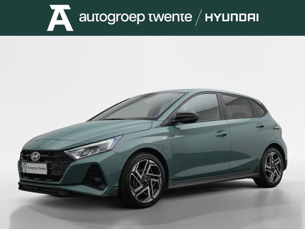 Hyundai i20 1.2 N Line | Navigatie | Private lease 429 p.m., 12 maanden, Gebruikt, Zwart, 4 cilinders