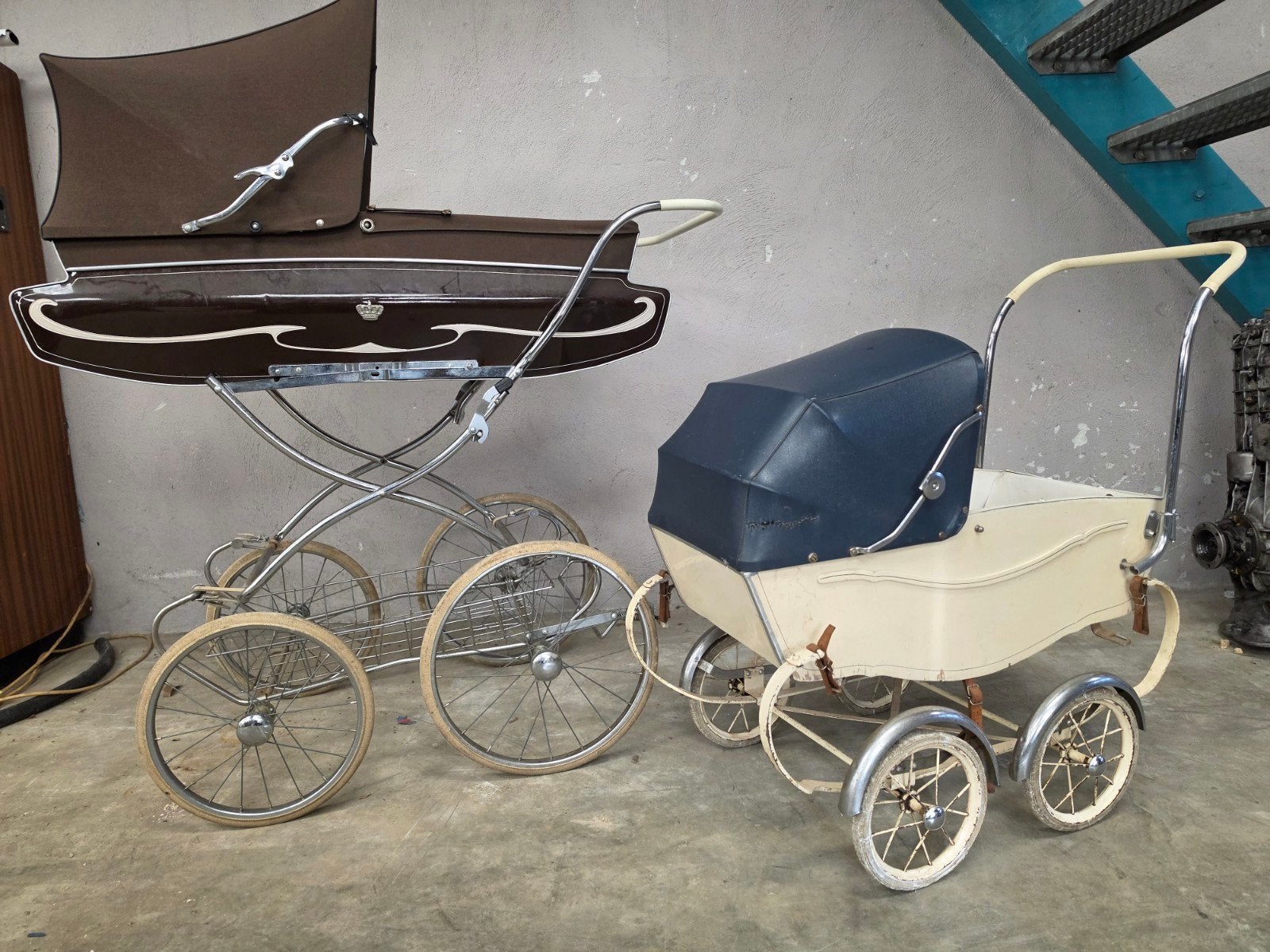 Vintage poppenwagen jaren '60 - Prachtige eyecatcher, Ophalen, Gebruikt, Kinderwagen, Overige merken