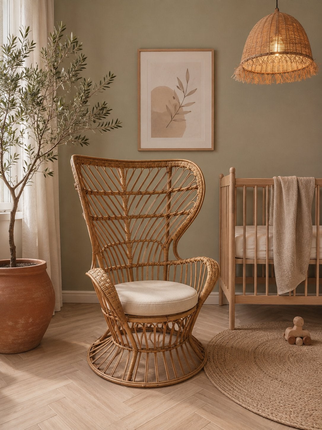 Vintage bamboe stoel grote stoel rotan fauteuil bali, Antiek en Kunst, Antiek | Meubels | Stoelen en Banken, Ophalen