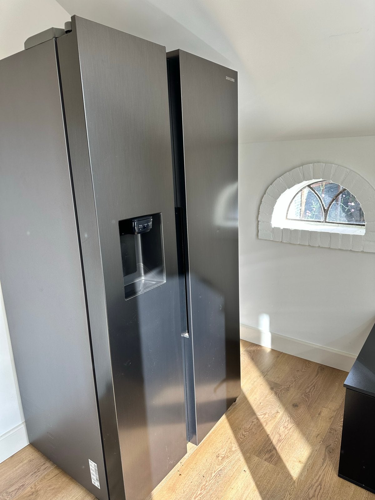 Samsung Amerikaanse Koelkast met Water- en IJsdispenser, Ophalen, Gebruikt, 200 liter of meer, 60 cm of meer