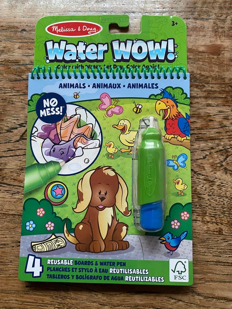 Water WOW! Dieren Kleurboek met Waterpen, NIEUW, Kinderen en Baby's, Speelgoed | Educatief en Creatief, Ophalen of Verzenden, Nieuw