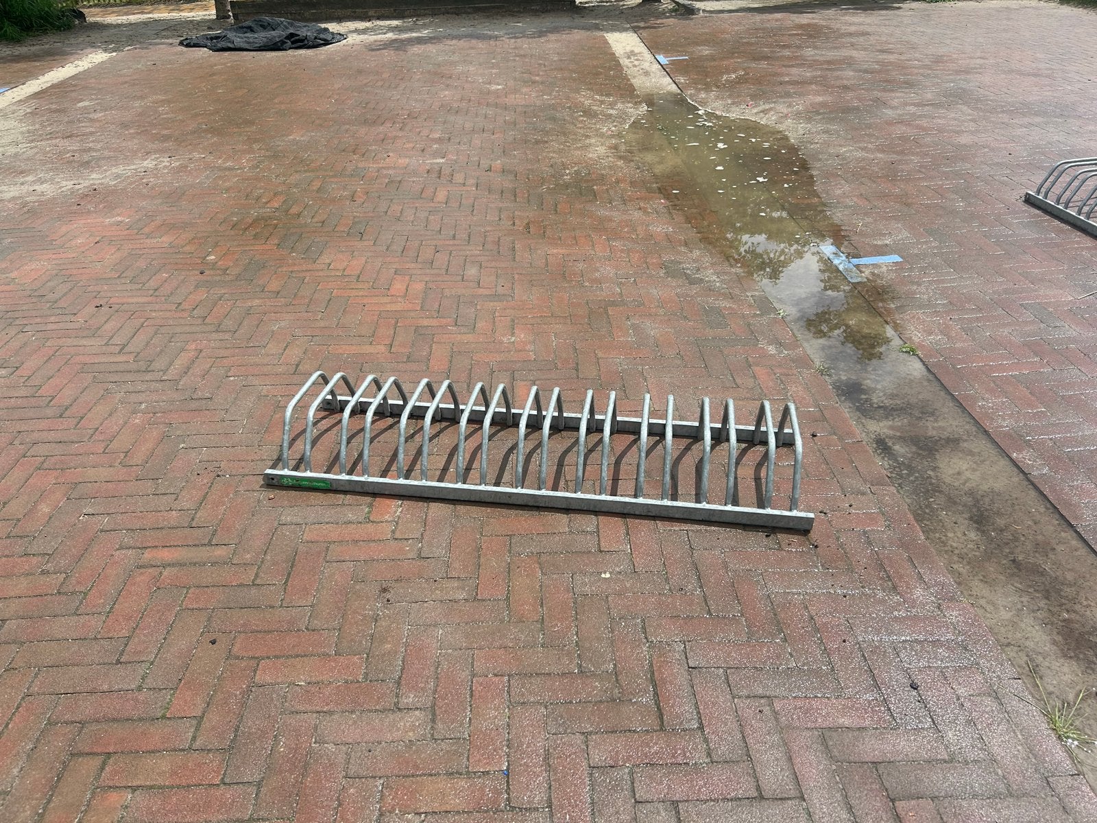 Fietsenrek 135 cm lang - Gebruikt, Ophalen, Gebruikt