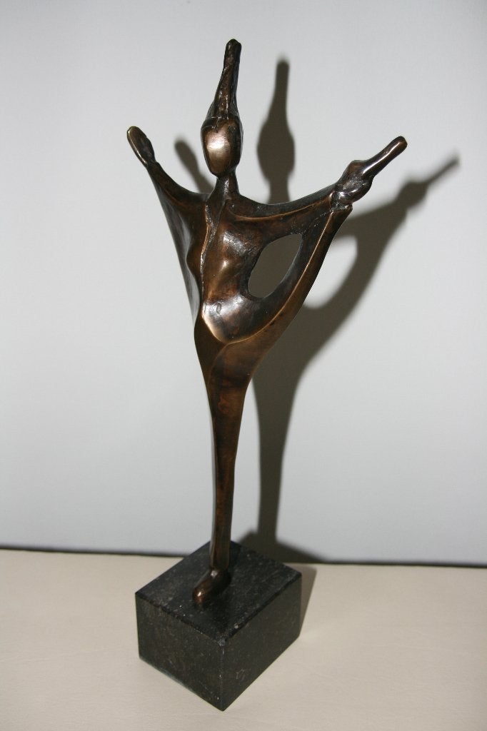 bronzen beeld van danseres, Ophalen, Brons, 20 - 50 cm, Beeld