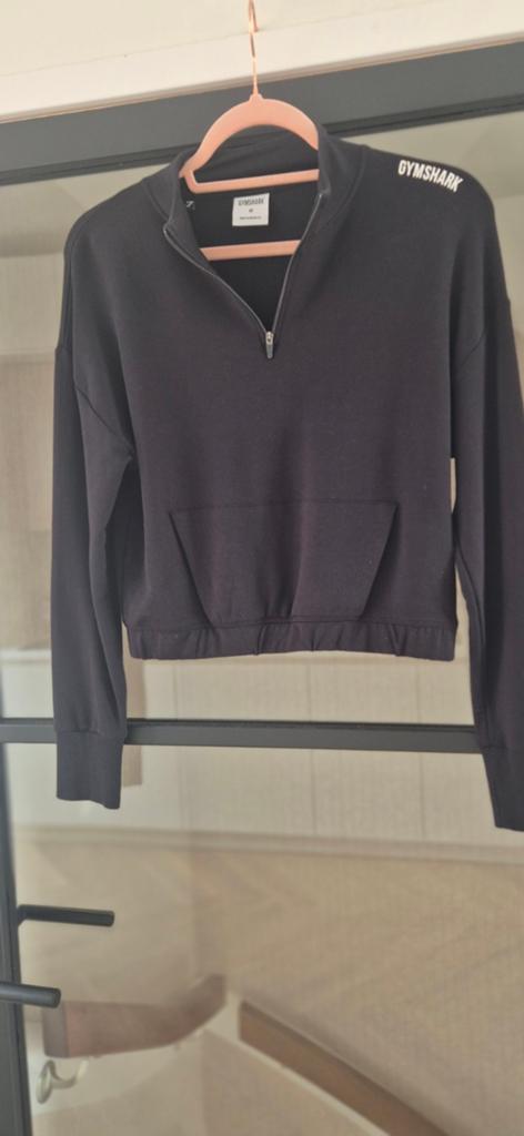Gymshark cropped trui maat M, Ophalen of Verzenden, Zo goed als nieuw, Zwart