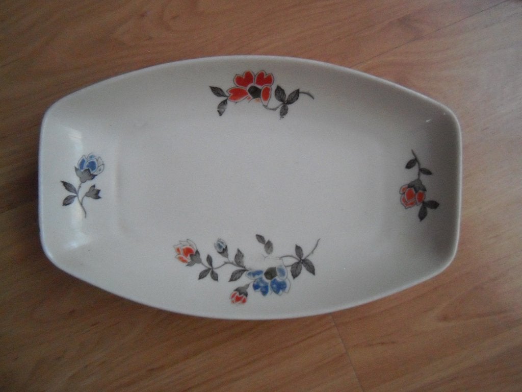 leuk Oud schaaltje met bloemetjes ivory, Ophalen of Verzenden, Gebruikt, Overige stijlen, Schaal of Schalen