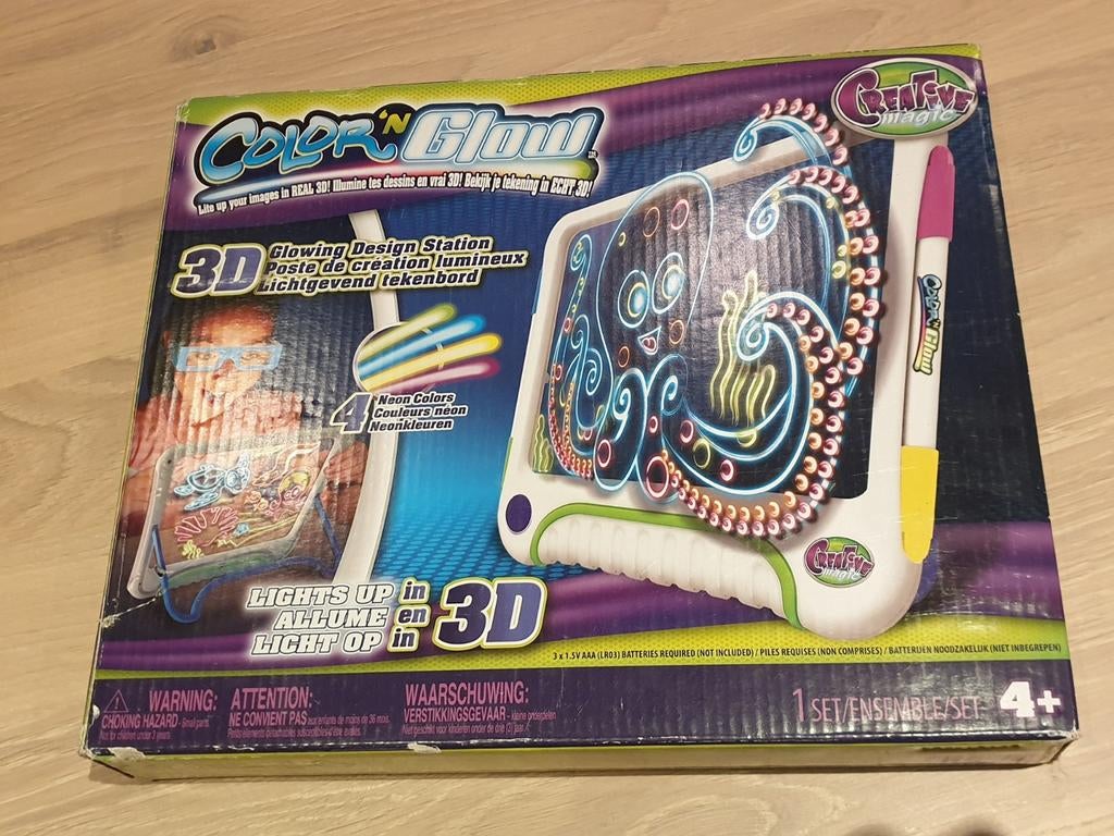Color N Glow 3D Design Station, Kinderen en Baby's, Speelgoed | Educatief en Creatief, Nieuw, Knutselen, Ontdekken, Met licht