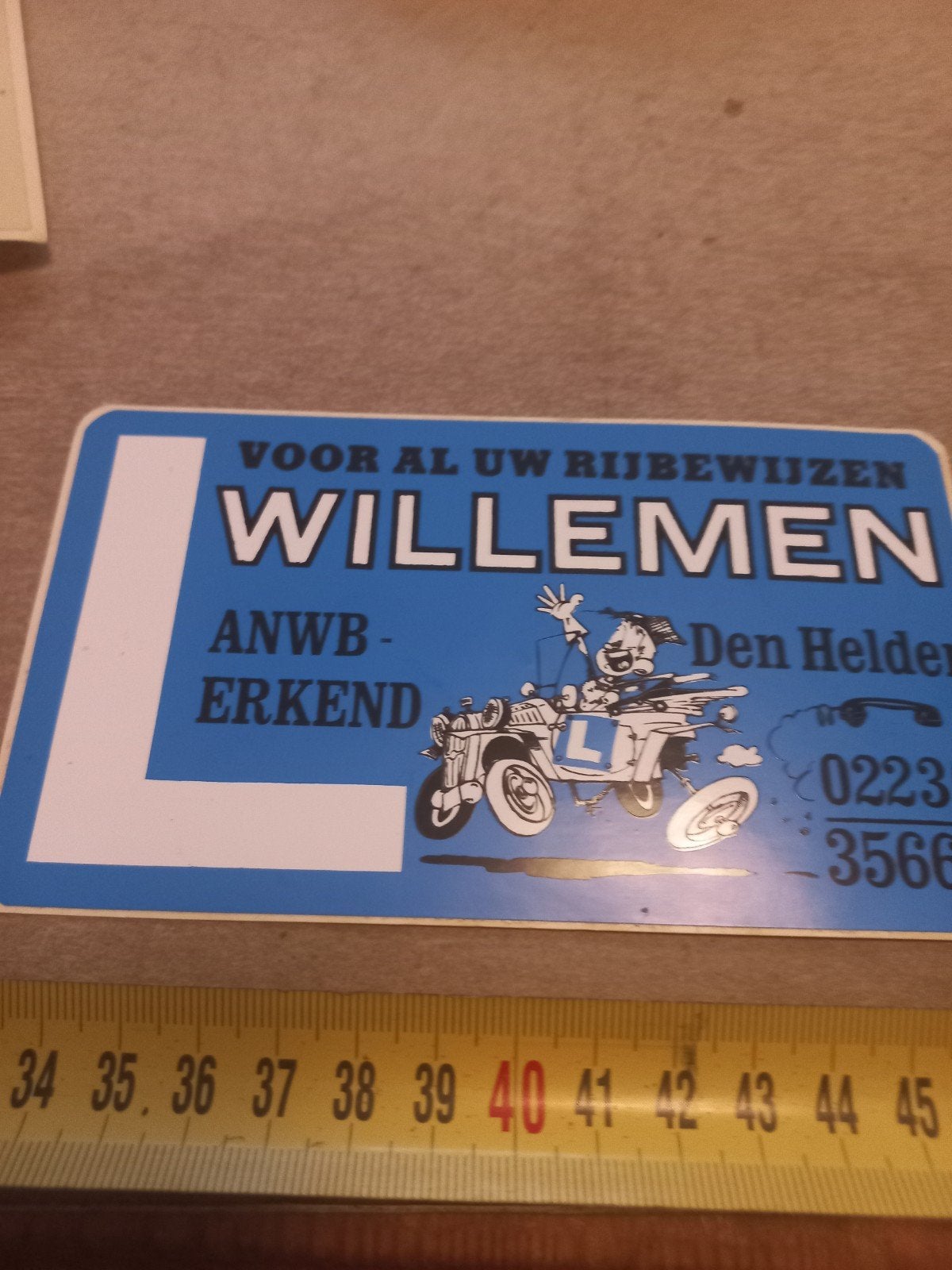 rijschool Willemen den helder anwb erkend, Ophalen of Verzenden, Zo goed als nieuw