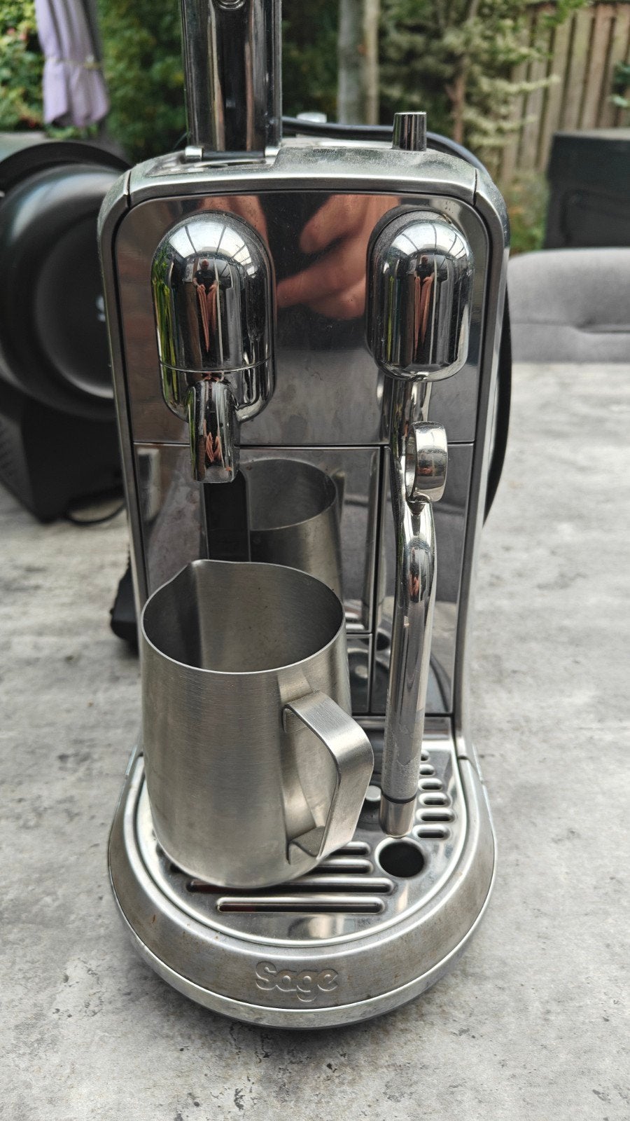 nespresso creatista plus rvs, Witgoed en Apparatuur, Ophalen, Koffiemachine