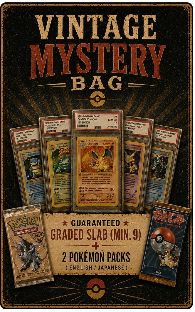 Vintage Pokémon Mystery Bag – Premium Collector Edition, Verzenden, Nieuw, Overige typen, Foil