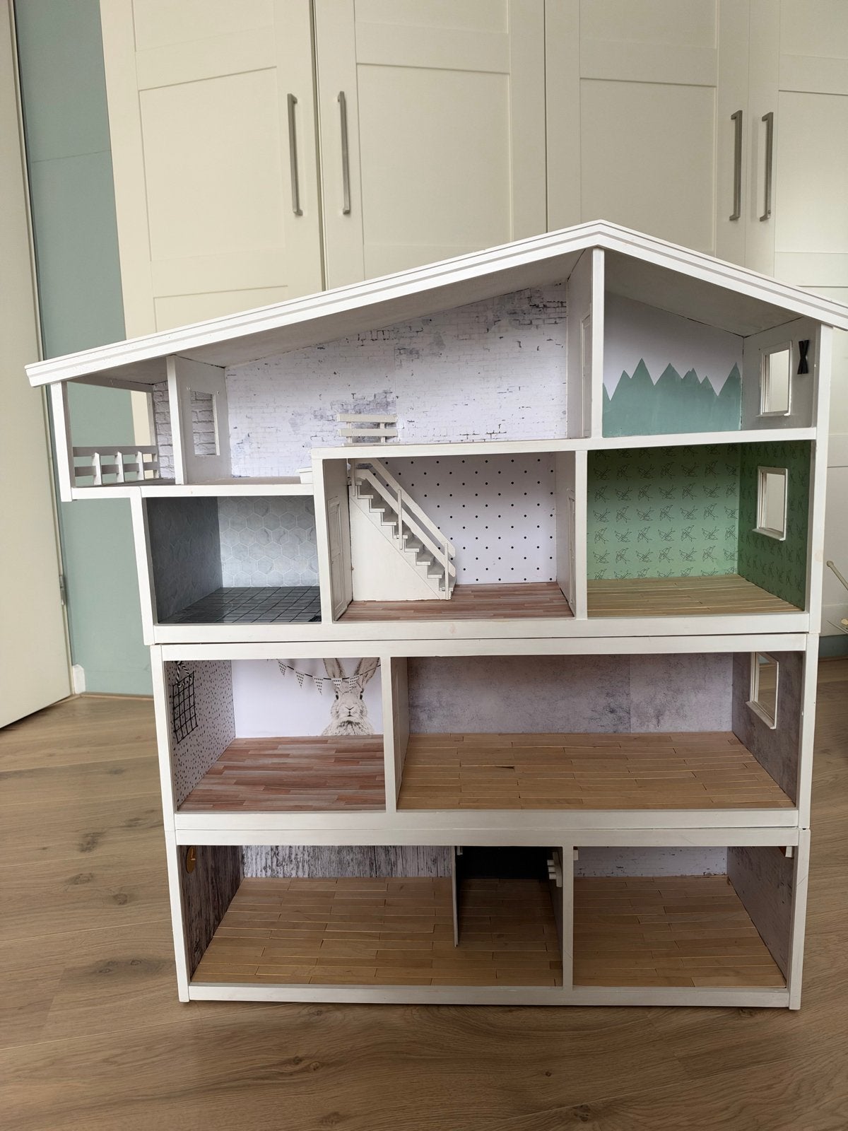 Groot opgeknapt Lundby poppenhuis (2 delen), Ophalen, Gebruikt, Poppenhuis