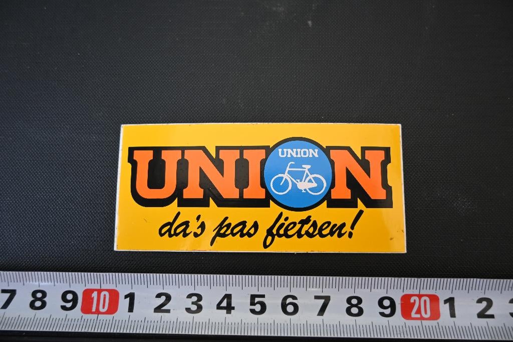 sticker oranje UNION da's pas fietsen *, Verzamelen, Ophalen, Zo goed als nieuw