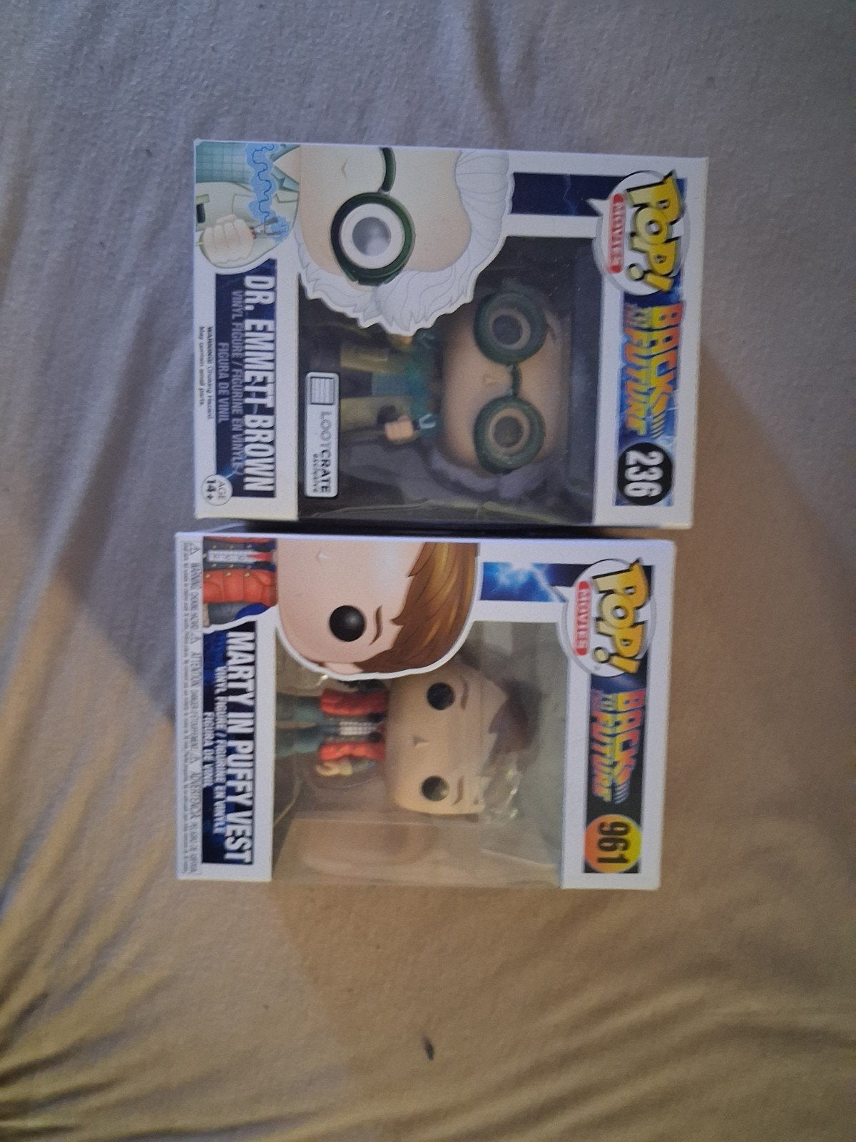 Funko Pop! Back to the Future: Dr. Emmett Brown & Marty, Ophalen of Verzenden, Zo goed als nieuw