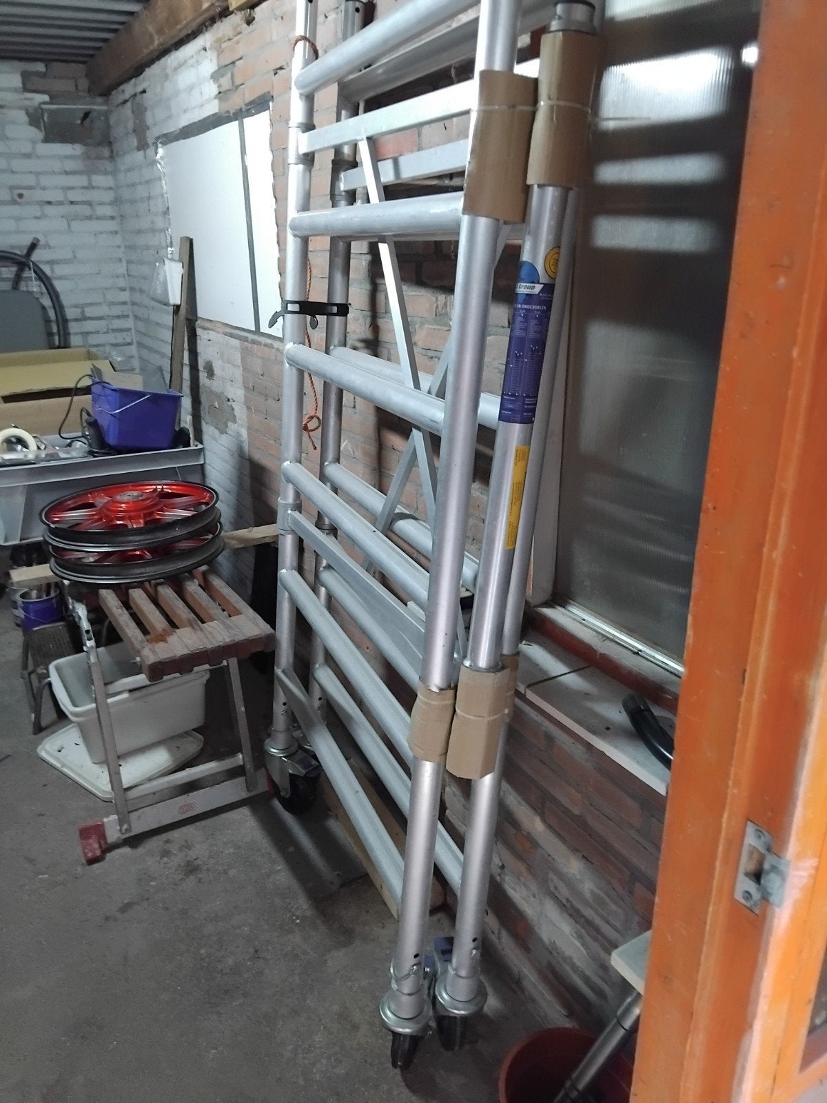 Een bredere kamer steiger nieuw, Doe-het-zelf en Verbouw, Steigers, Ophalen, Nieuw, Rolsteiger of Kamersteiger, Minder dan 2 meter