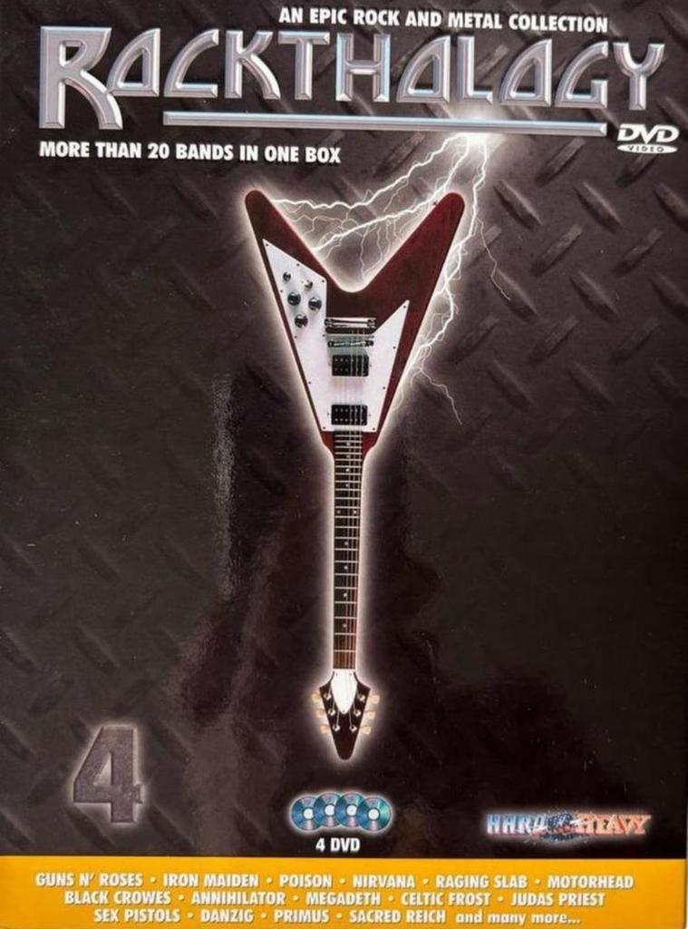 Rockthology - 4 DVD’s Rock/Metal - Nr.4, Alle leeftijden, Boxset, Muziek en Concerten, Ophalen of Verzenden