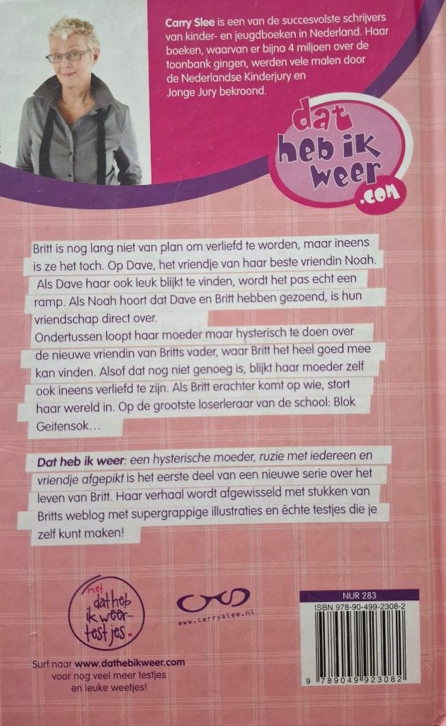 Carry Slee Dat heb ik weer deel 1en 2 hardcover ZGAN, Ophalen of Verzenden, Zo goed als nieuw