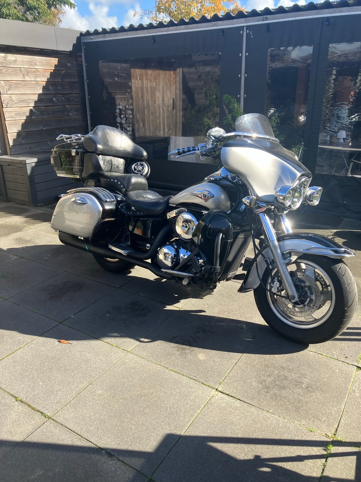 Kawasaki VN1500 Classic Tourer met Vance & Hines uitlaat, 2 cilinders, Gebruikt, 1500 cc, Particulier