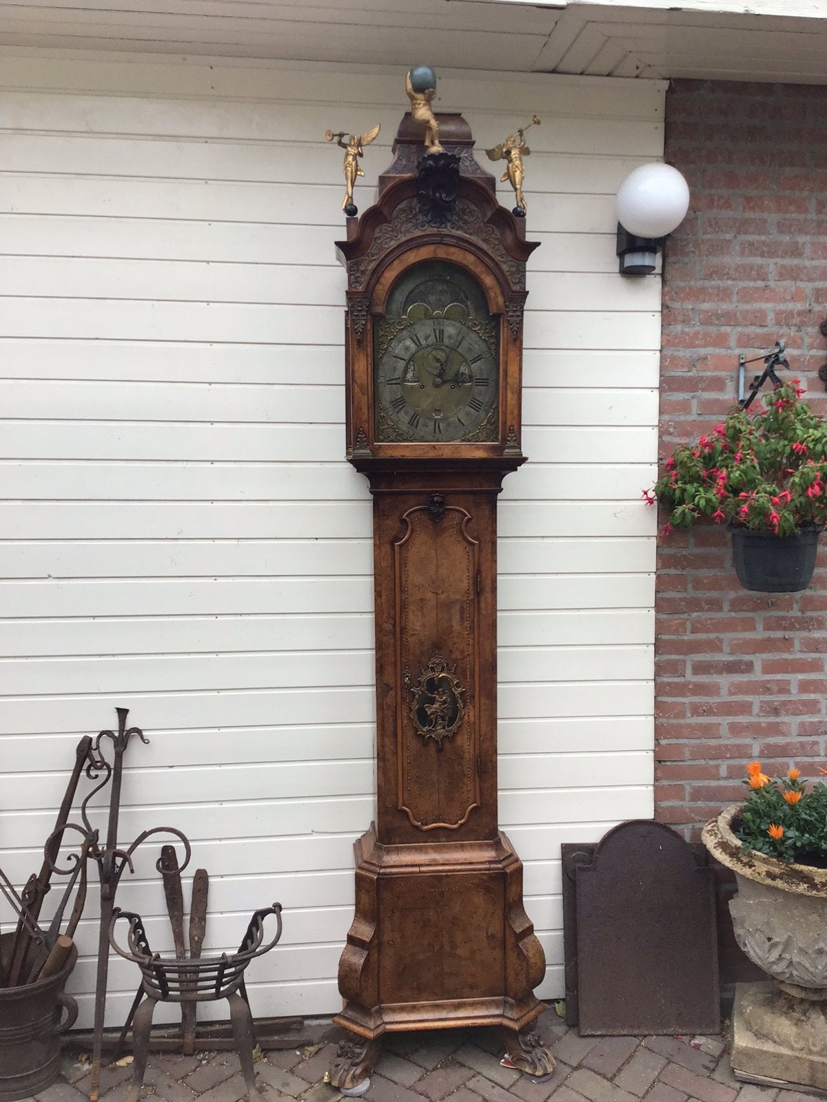 Antiek Amsterdams staand horloge, Ophalen of Verzenden
