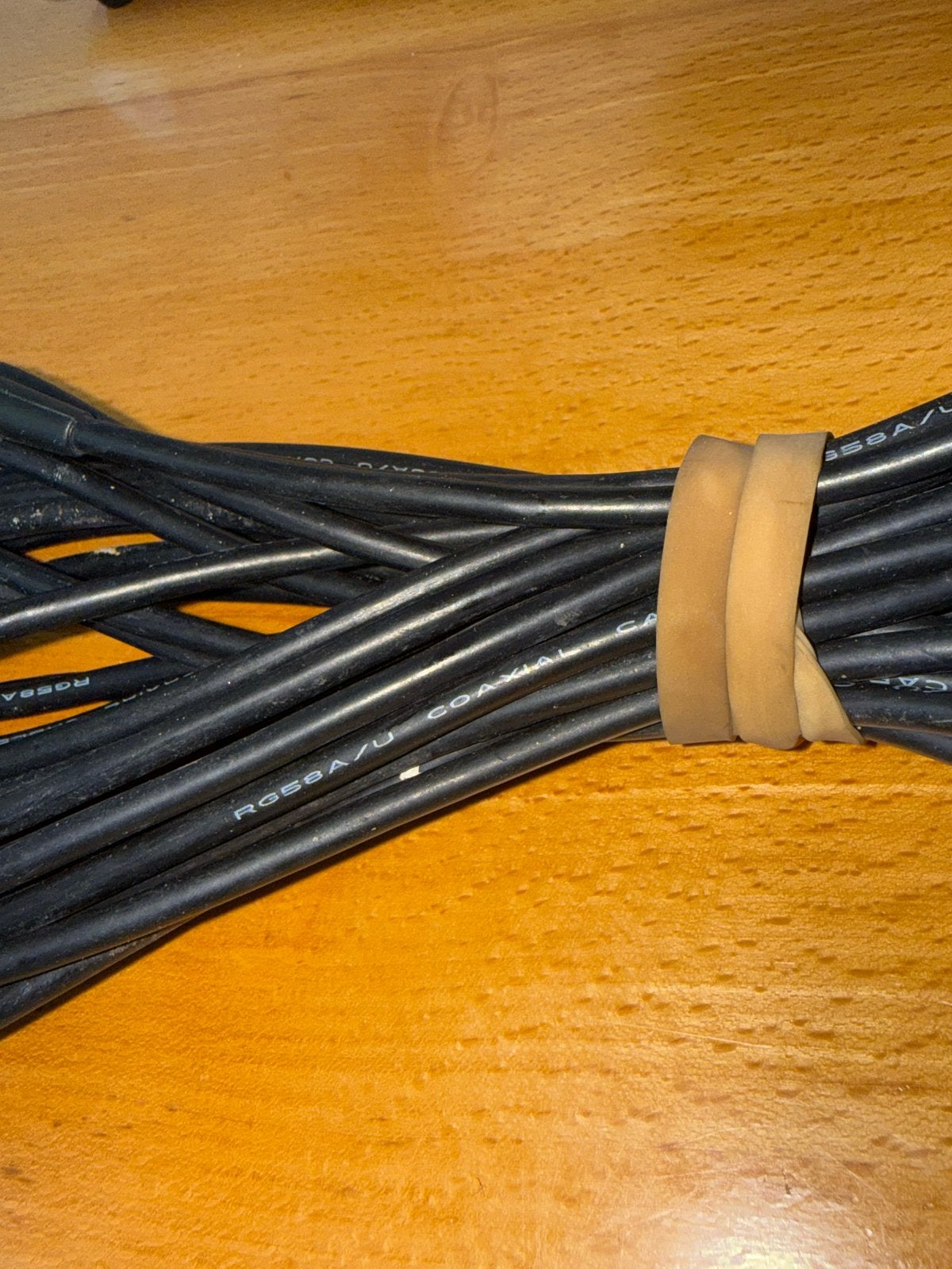 Coaxiale kabel RG58A/U met BNC connectoren, Ophalen of Verzenden, Gebruikt, 10 meter of meer, Coaxiale kabel