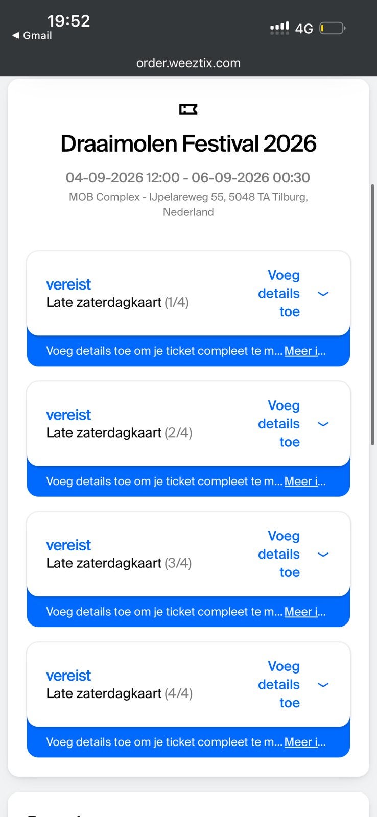 Draaimolen Festival Zaterdag 5 september, Twee personen