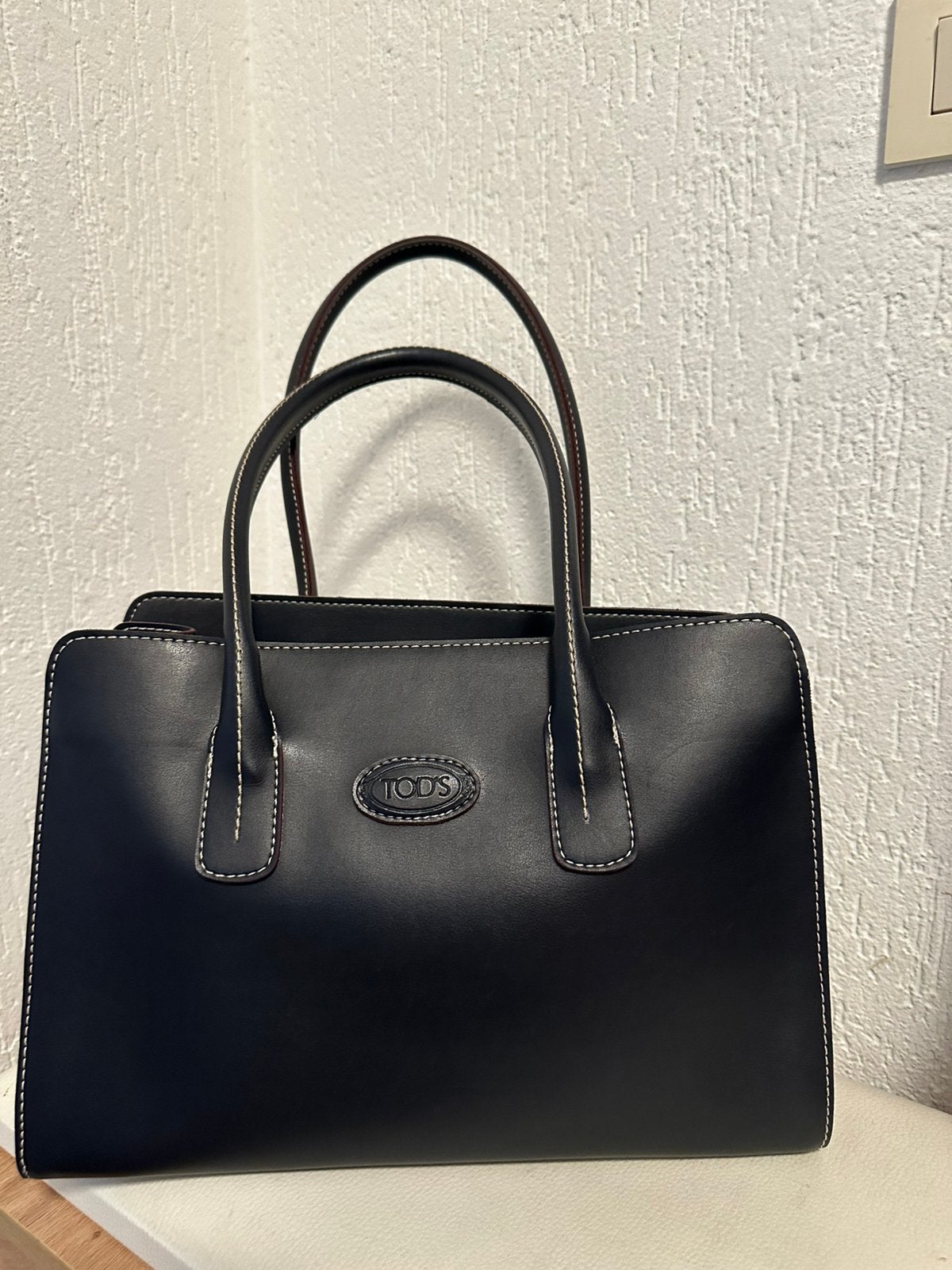 Tod’s Leather Bag, Ophalen of Verzenden, Zo goed als nieuw, Blauw, Handtas