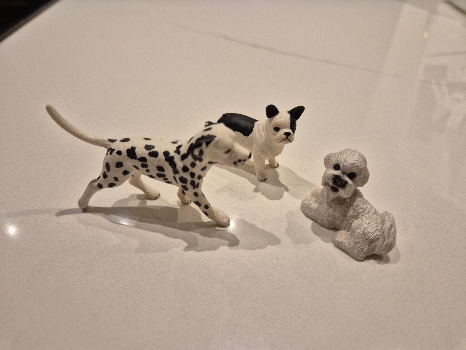 Schleich honden Franse Bulldog en Dalmatiër, Ophalen of Verzenden, Zo goed als nieuw, Jongen of Meisje
