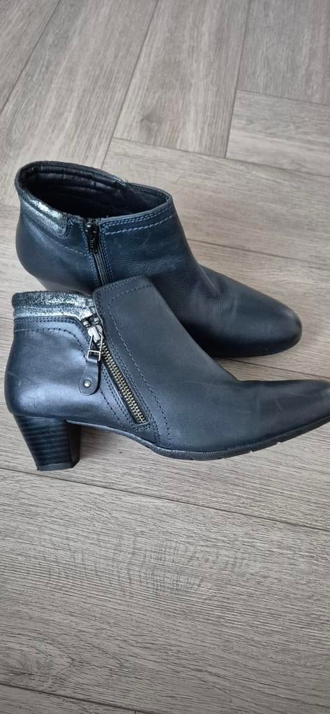 Novocento dames leren enkellaarsjes zwart maat 42 nieuw, Ophalen of Verzenden, Nieuw, Zwart