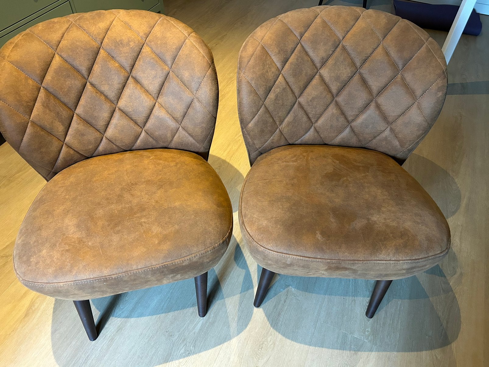Fauteuil Vita - stof - cognac, Ophalen, Twee, Overige kleuren, Zo goed als nieuw