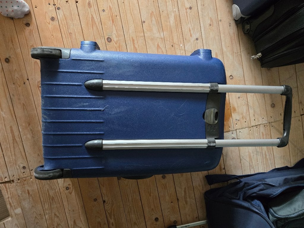 Samsonite hardcase koffer, blauw, Ophalen, Gebruikt, Hard kunststof, 70 cm of meer