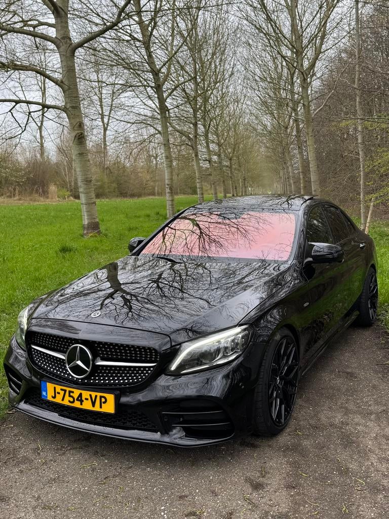 Mercedes-Benz C-Klasse C180 d 145pk 9G-TRONIC 2019 Zwart, Auto's, Automaat, Achterwielaandrijving, 1800 kg, 4 cilinders