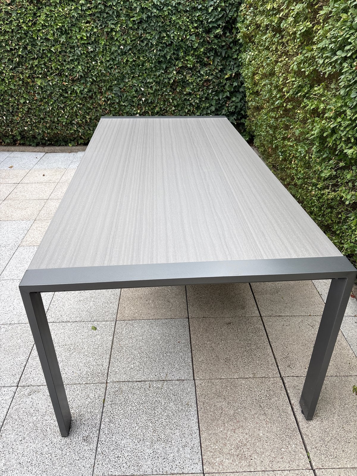 Lifestyle tuintafel 220x100x75 kleur grijs, Ophalen, Gebruikt, Rechthoekig, Aluminium