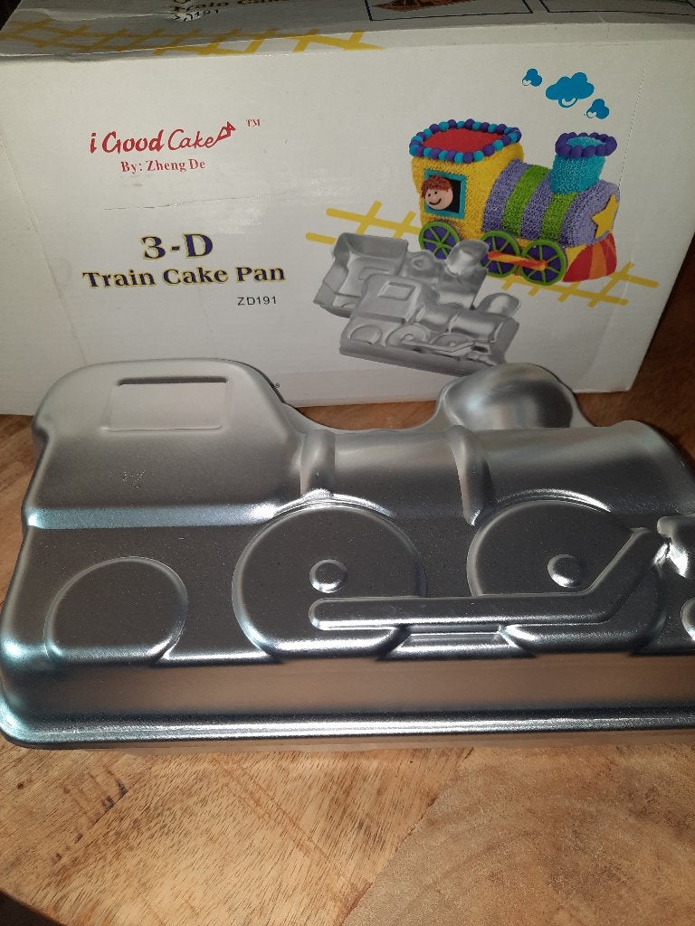 3D Trein Bakvorm / Train Cake Pan, Ophalen of Verzenden, Zo goed als nieuw