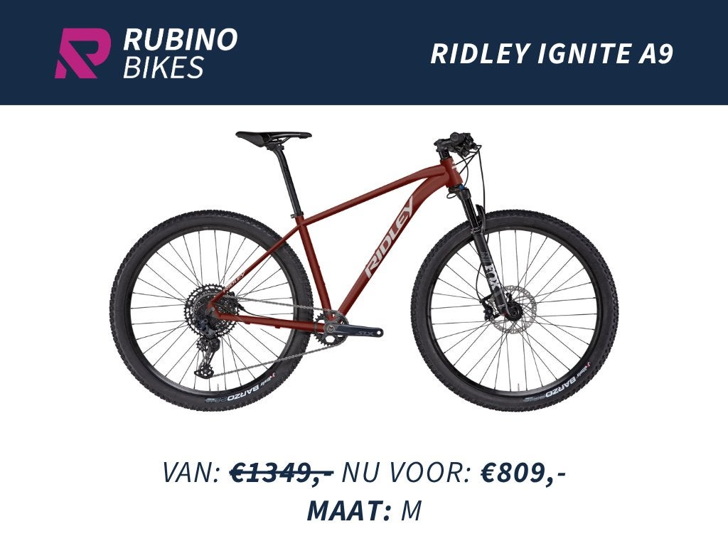 RIDLEY IGNITE A9 SX EAGLE (M) - 40% KORTING - MOUNTAINBIKE, Hardtail, Heren, Nieuw, Schijfrem