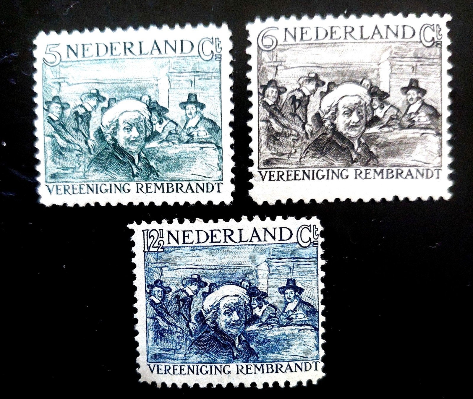 Rembrandt zegels 1930 postfris., Ophalen of Verzenden, T/m 1940, Postfris