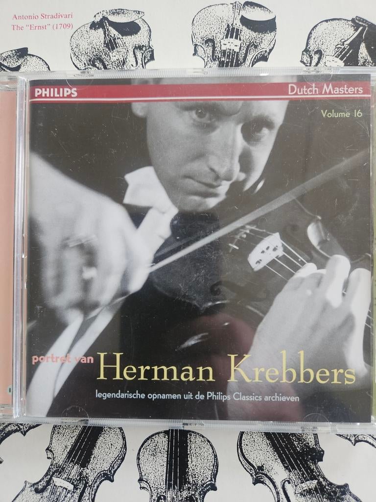 Portret van Herman Krebbers - Philips Dutch Masters Vol. 16, Ophalen of Verzenden, Romantiek, Zo goed als nieuw, Orkest of Ballet