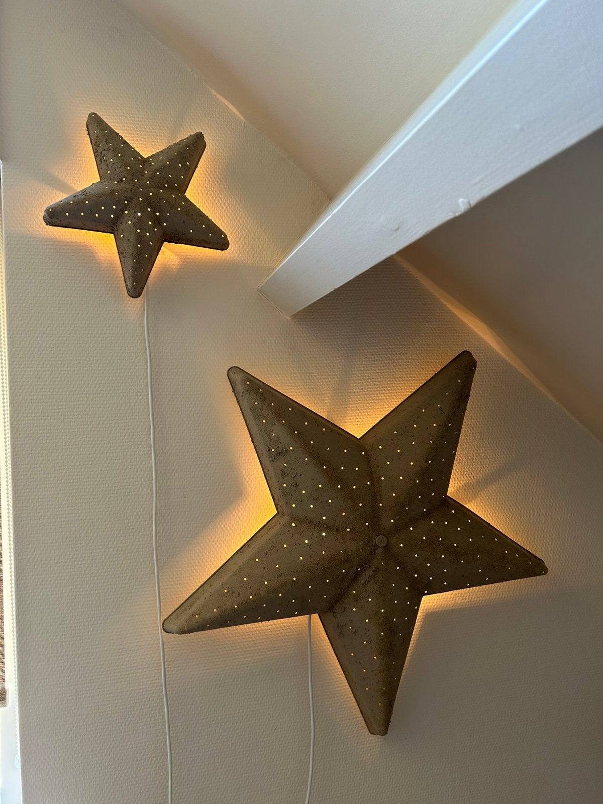 2 gave ster lampen, Kunststof, Met schakelaar, IKEA, Overige typen
