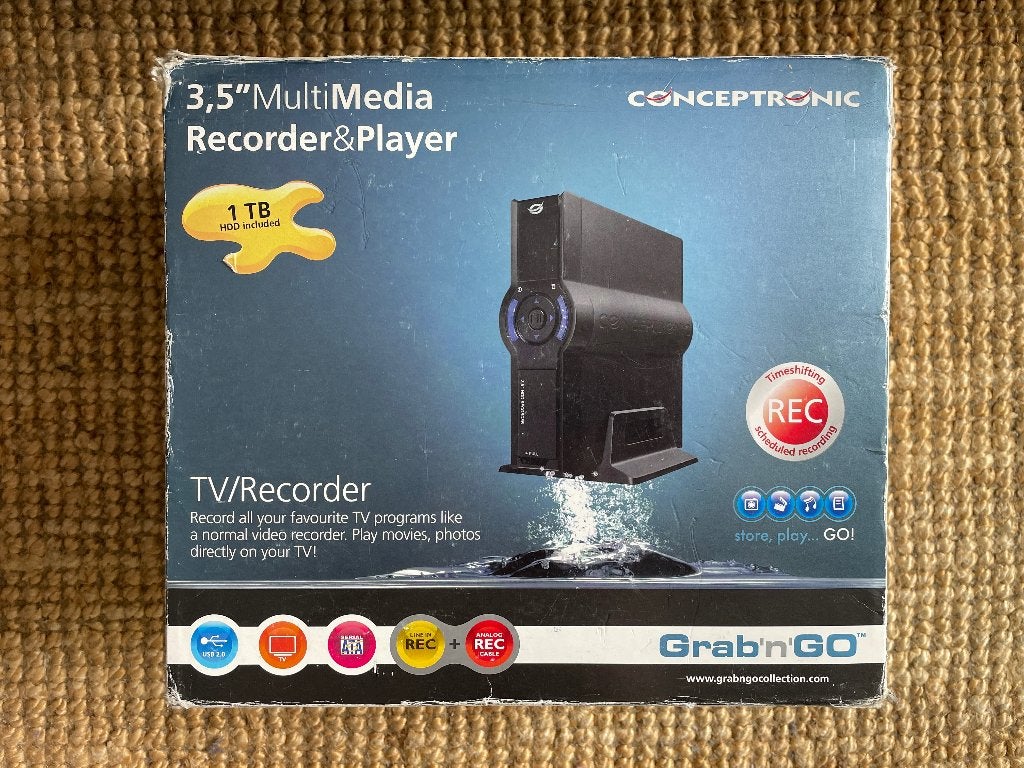 1Tb HDD Conceptronic Multimedia Recorder & Player, Ophalen